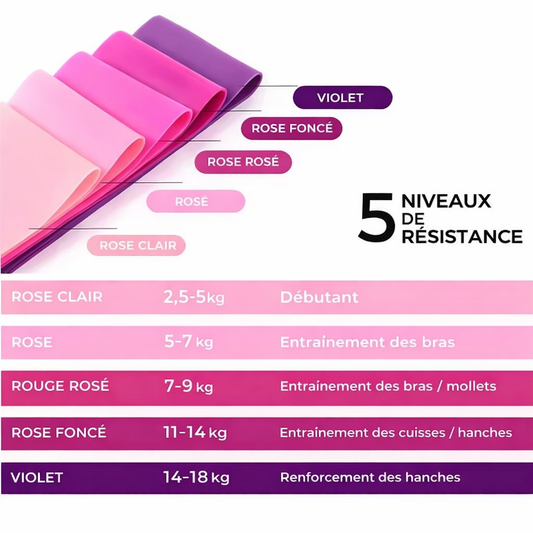 Bande de résistance 5PCS